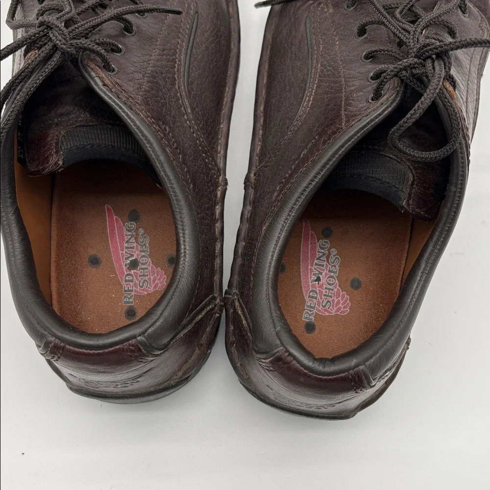 Red Wing Dark Brown Steel Toe Lace Up Oxford Work Shoes Men Size 8.5 BLEMISH